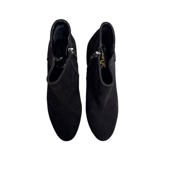 Circus by Sam Edelman Black Suede Ankle Booties Women’s 6.5 - Picture 2 of 13